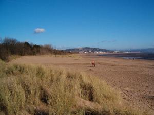 Swansea beach, looking towards the city