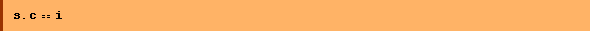 s . c == i